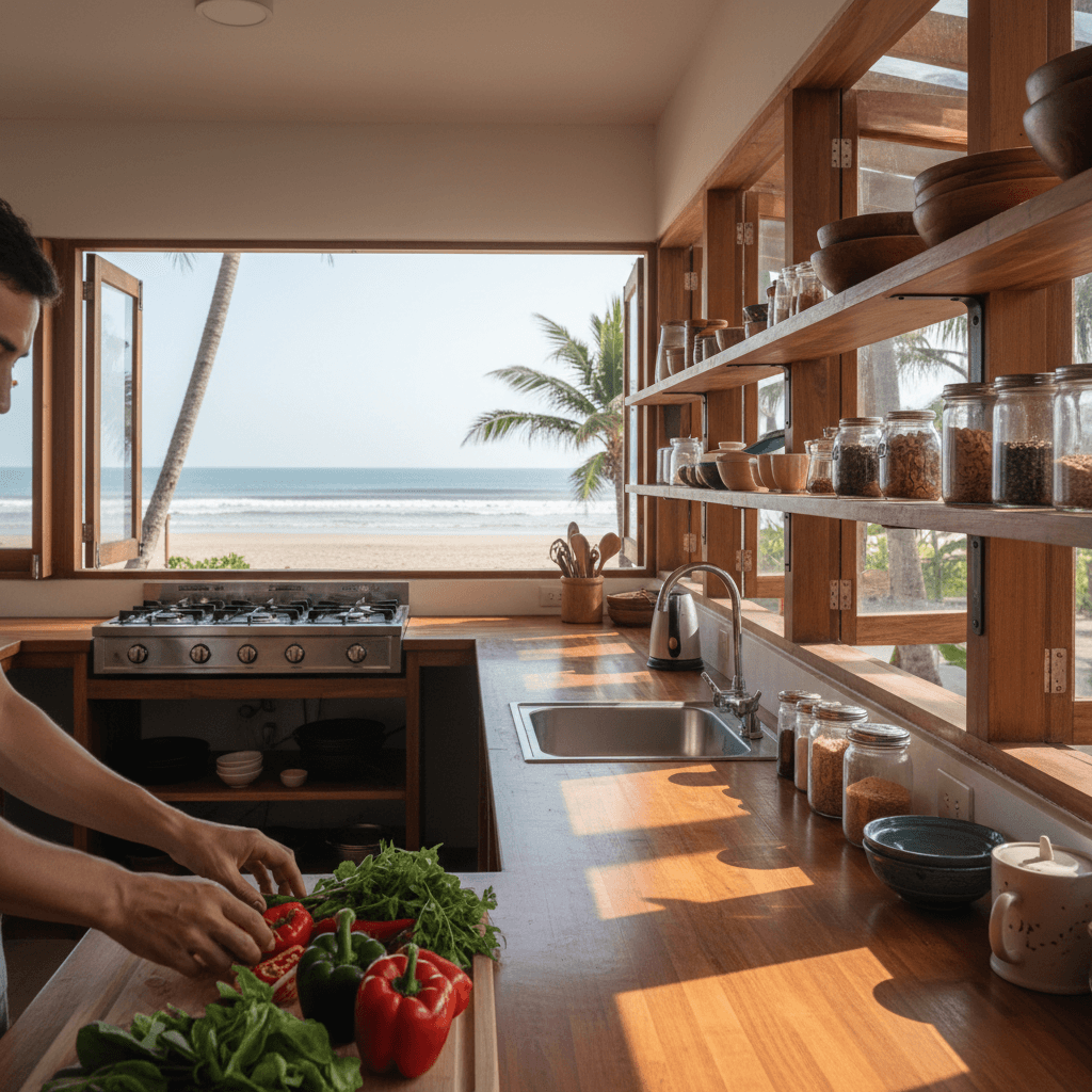 Area dapur bersama di AREA CAMPING PANTAI KEBO